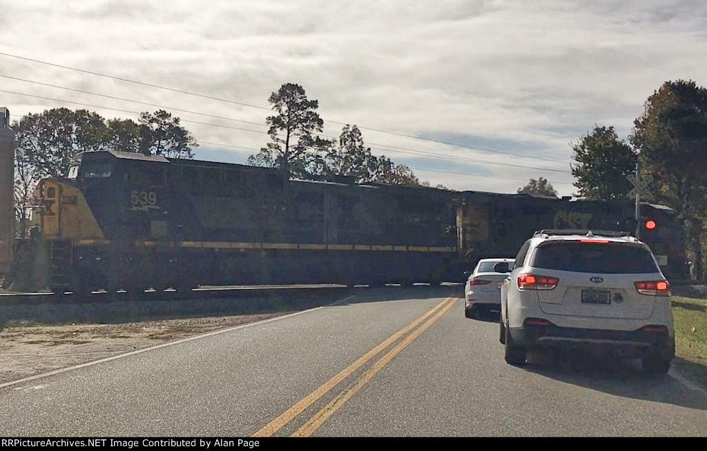 CSX 539 runs second